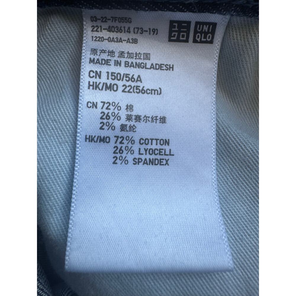 Uniqlo Premium Kaihara Denim Slim Boyfriend Tapered Distressed Jeans 22 00 - Picture 3 of 13